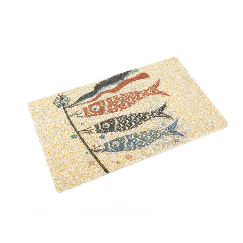 Hand-Painted PVC Pet Litter Control Mat