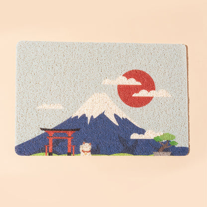 Hand-Painted PVC Pet Litter Control Mat