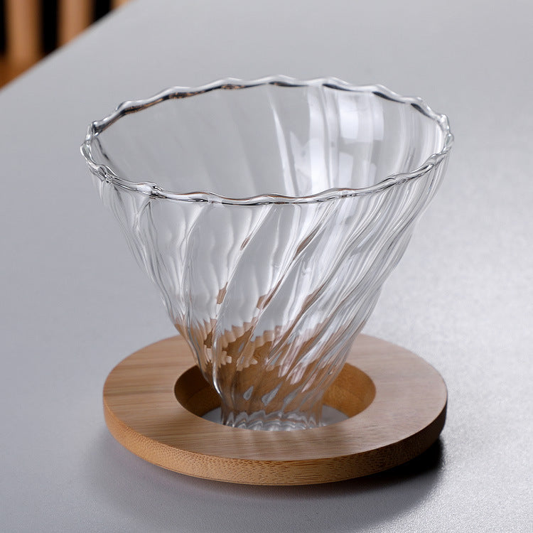 Hand-poured glass coffee pot