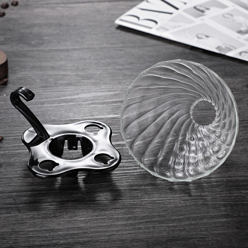 Hand-poured glass coffee pot
