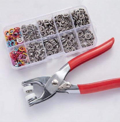 Hand-Pressed Five-Prong Clothing Buckle with Installation Tool