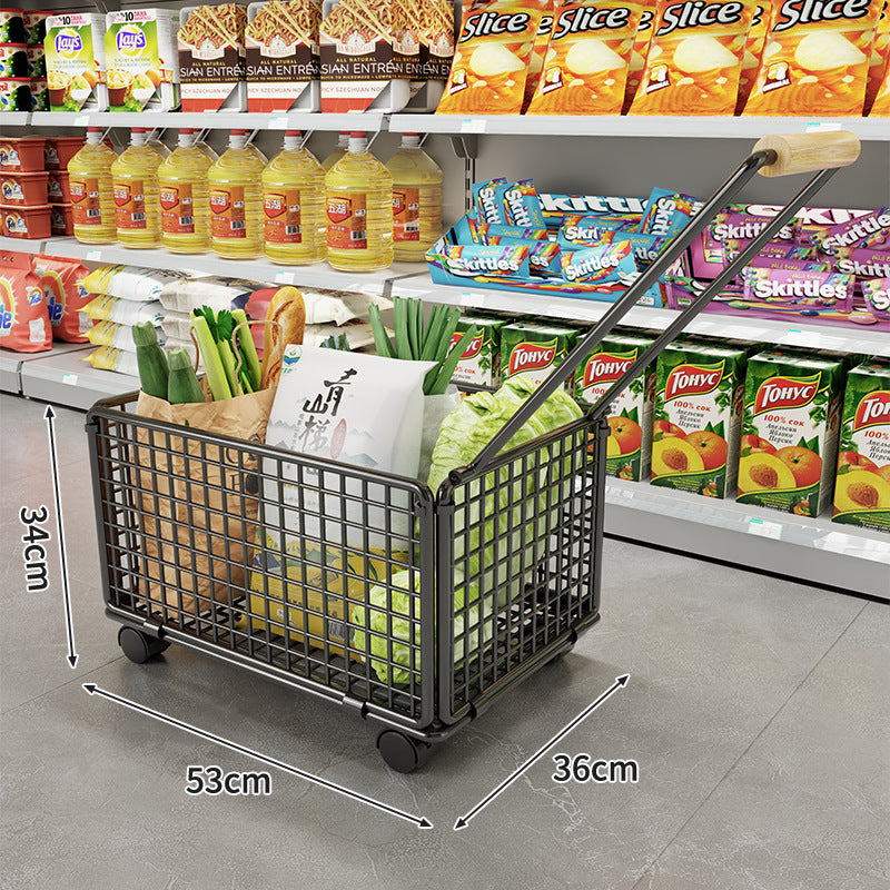 Hand-pulled trolley
