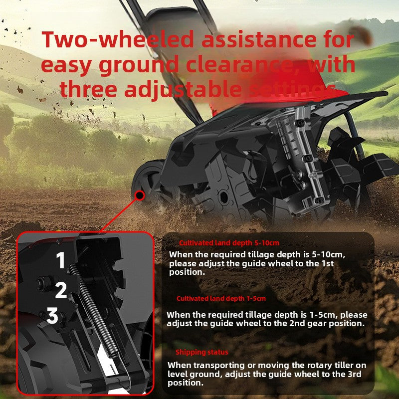Hand Push Micro Tillage Machine for Soil Cultivation