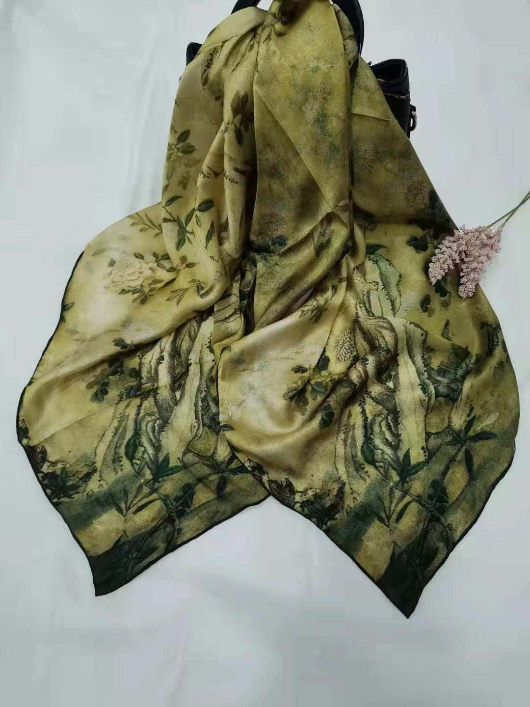Hand-Rolled Mulberry Silk Square Scarf