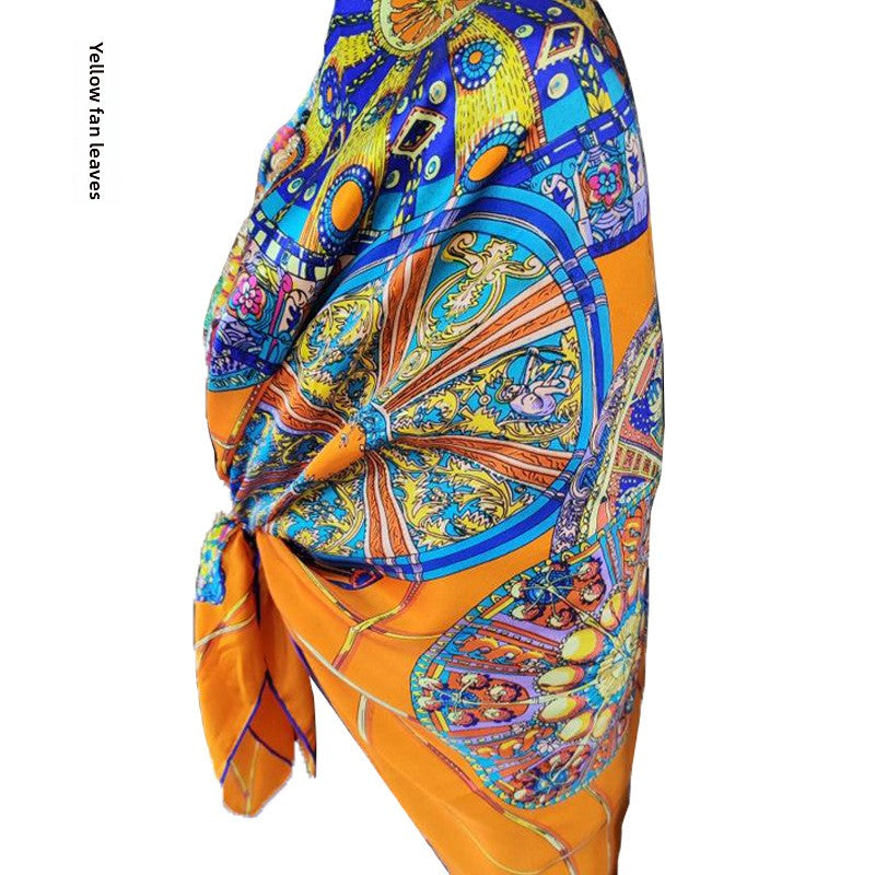 Hand-Rolled Mulberry Silk Square Scarf