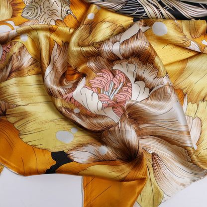 Hand-Rolled Mulberry Silk Square Scarf