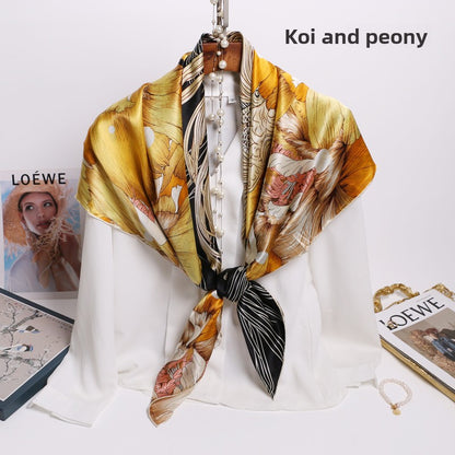 Hand-Rolled Mulberry Silk Square Scarf
