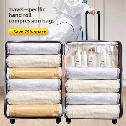 Hand-Rolled Vacuum Compression Storage Bags