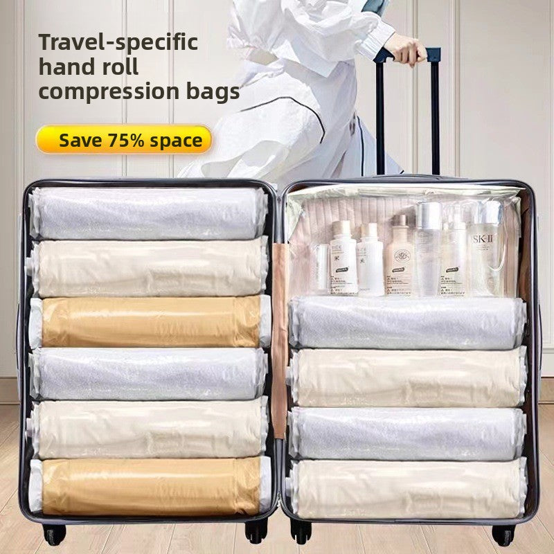 Hand-Rolled Vacuum Compression Storage Bags