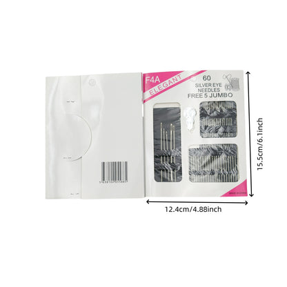 Hand Sewing Needles with Large Eye (55 or 60 Pieces)