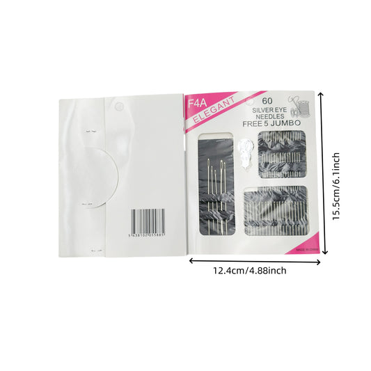Hand Sewing Needles with Large Eye (55 or 60 Pieces)