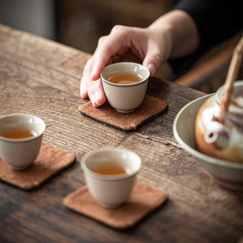Hand-Sewn Tea Coaster Insulation Pad