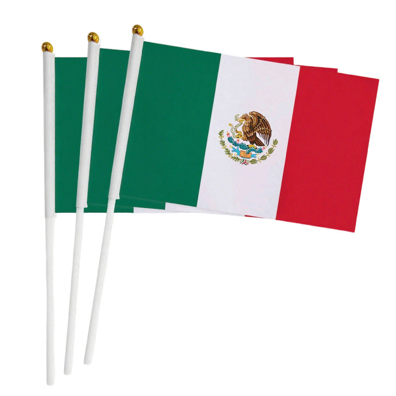 Hand Waving Flag with Pole