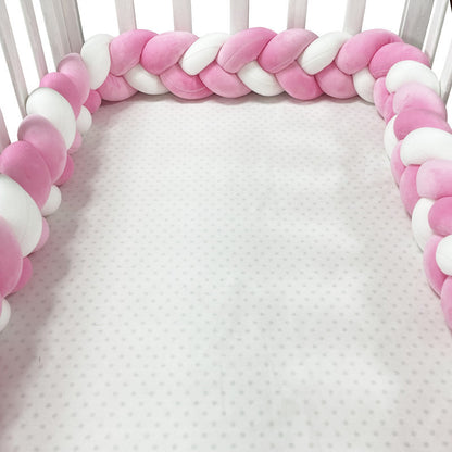 Hand-Woven Braided Baby Crib Bedding Safety Barrier