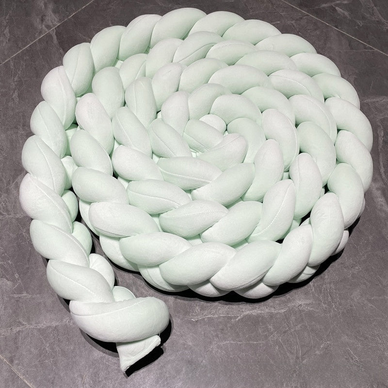 Hand-Woven Braided Baby Crib Bedding Safety Barrier