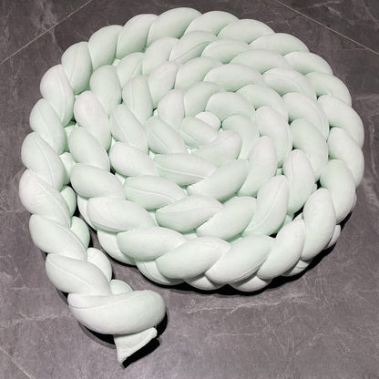 Hand-Woven Braided Baby Crib Bedding Safety Barrier