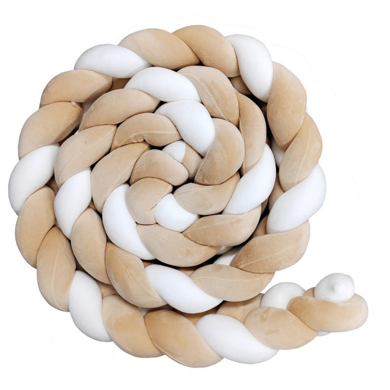 Hand-Woven Braided Baby Crib Bedding Safety Barrier