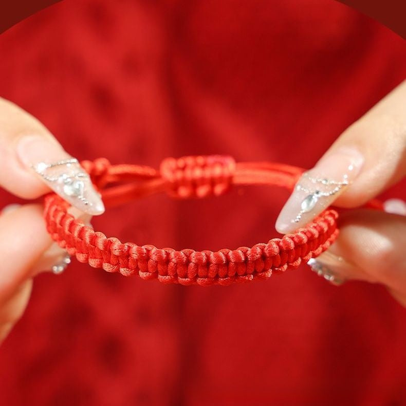 Hand-woven colorful rope