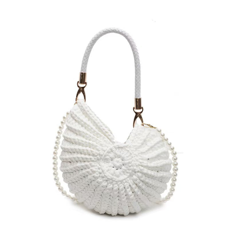 Hand-Woven Conch Shell Crossbody Bag