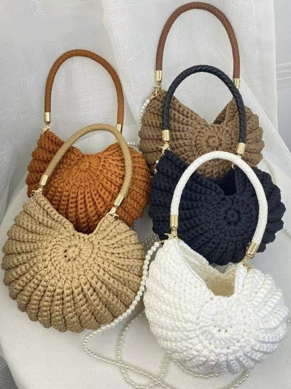 Hand-Woven Conch Shell Crossbody Bag