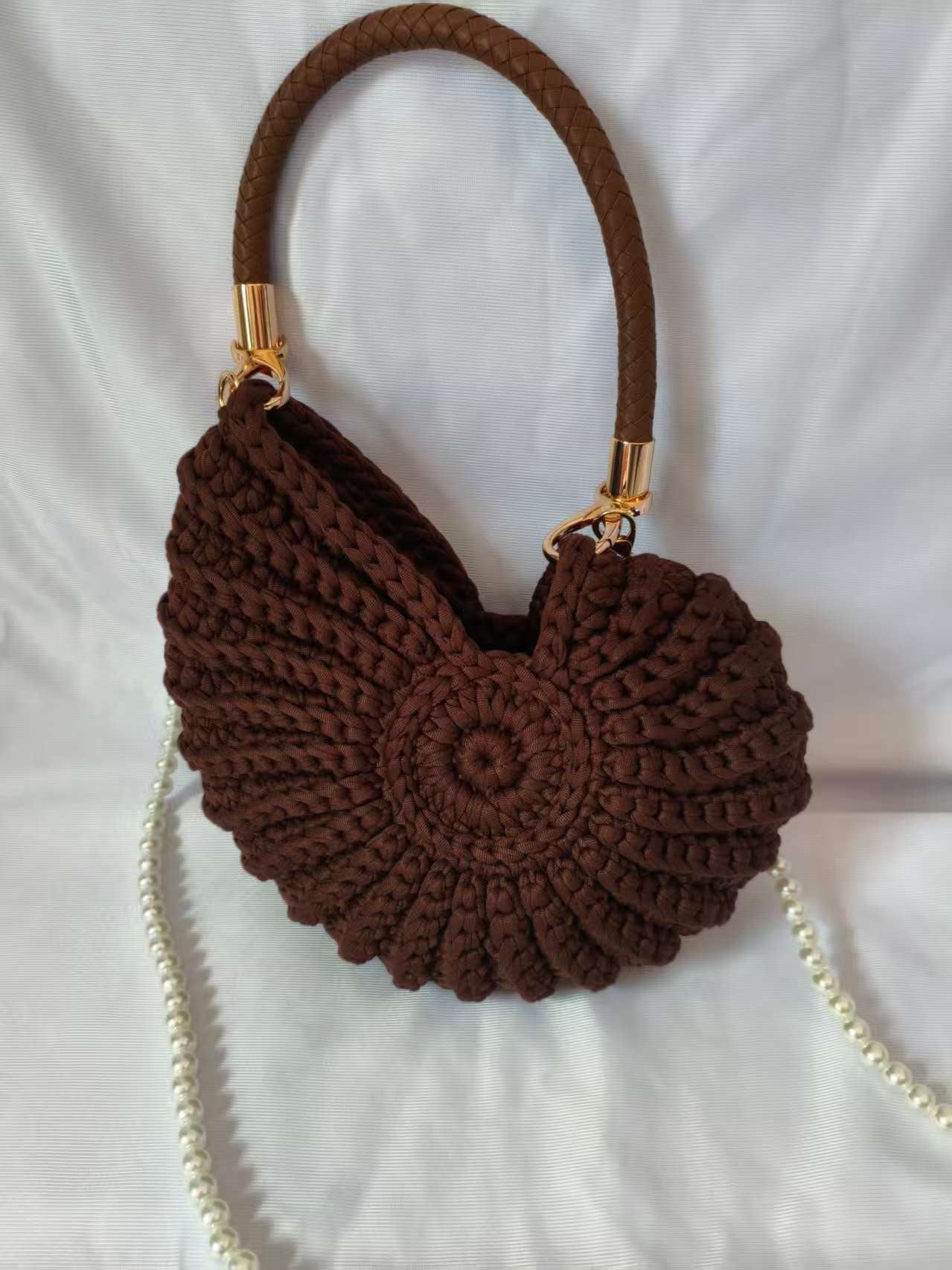 Hand-Woven Conch Shell Crossbody Bag