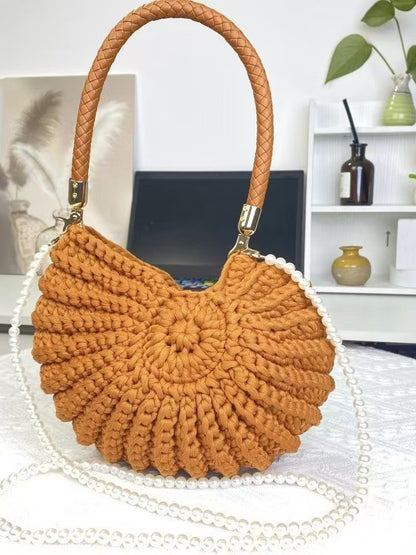 Hand-Woven Conch Shell Crossbody Bag