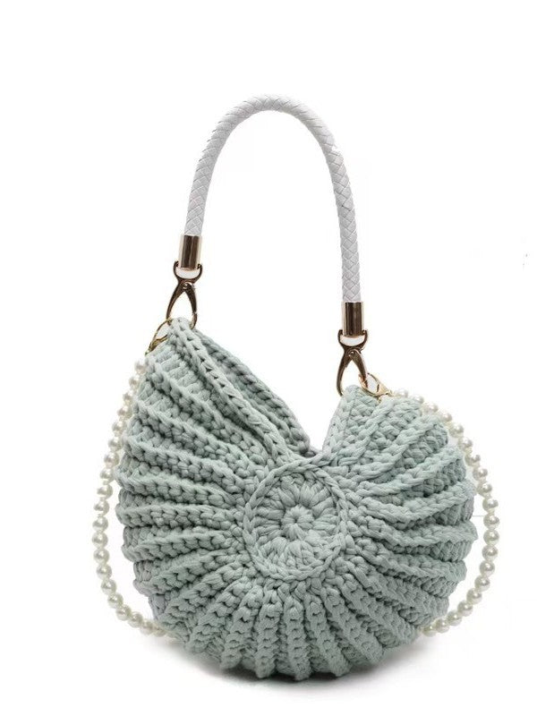 Hand-Woven Conch Shell Crossbody Bag