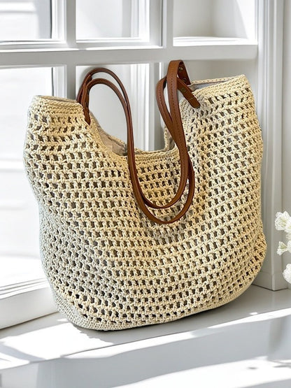 Hand Woven Cotton Beach Tote Bag