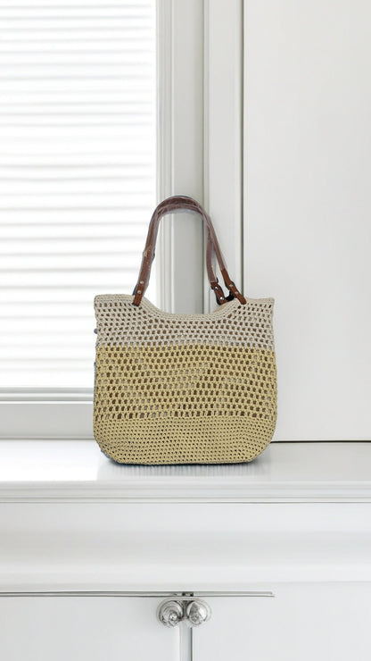 Hand Woven Cotton Beach Tote Bag