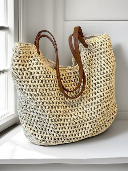 Hand Woven Cotton Beach Tote Bag