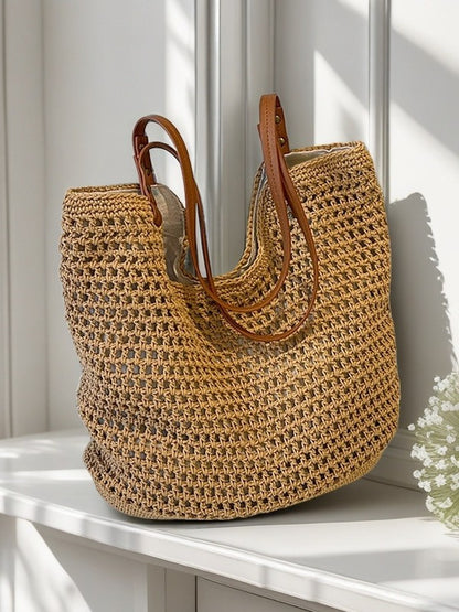 Hand Woven Cotton Beach Tote Bag