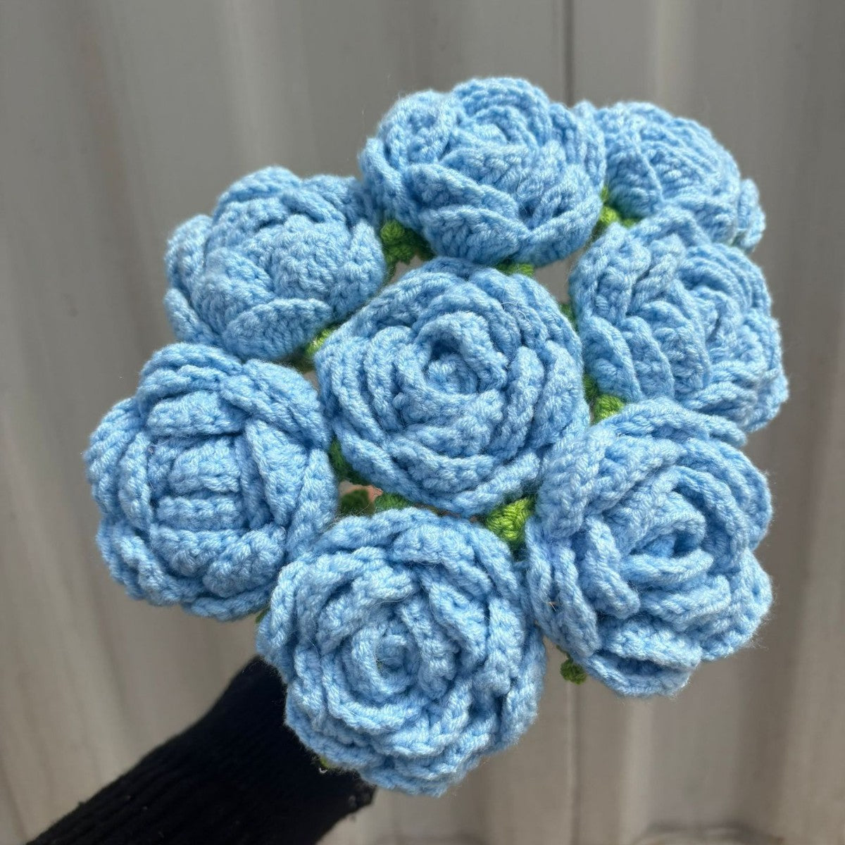 Hand-woven rose flowers