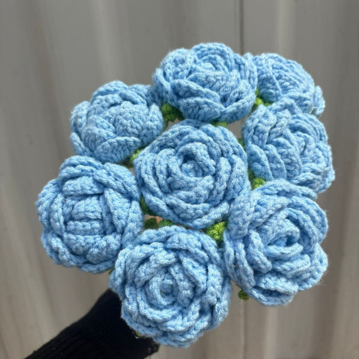 Hand-woven rose flowers