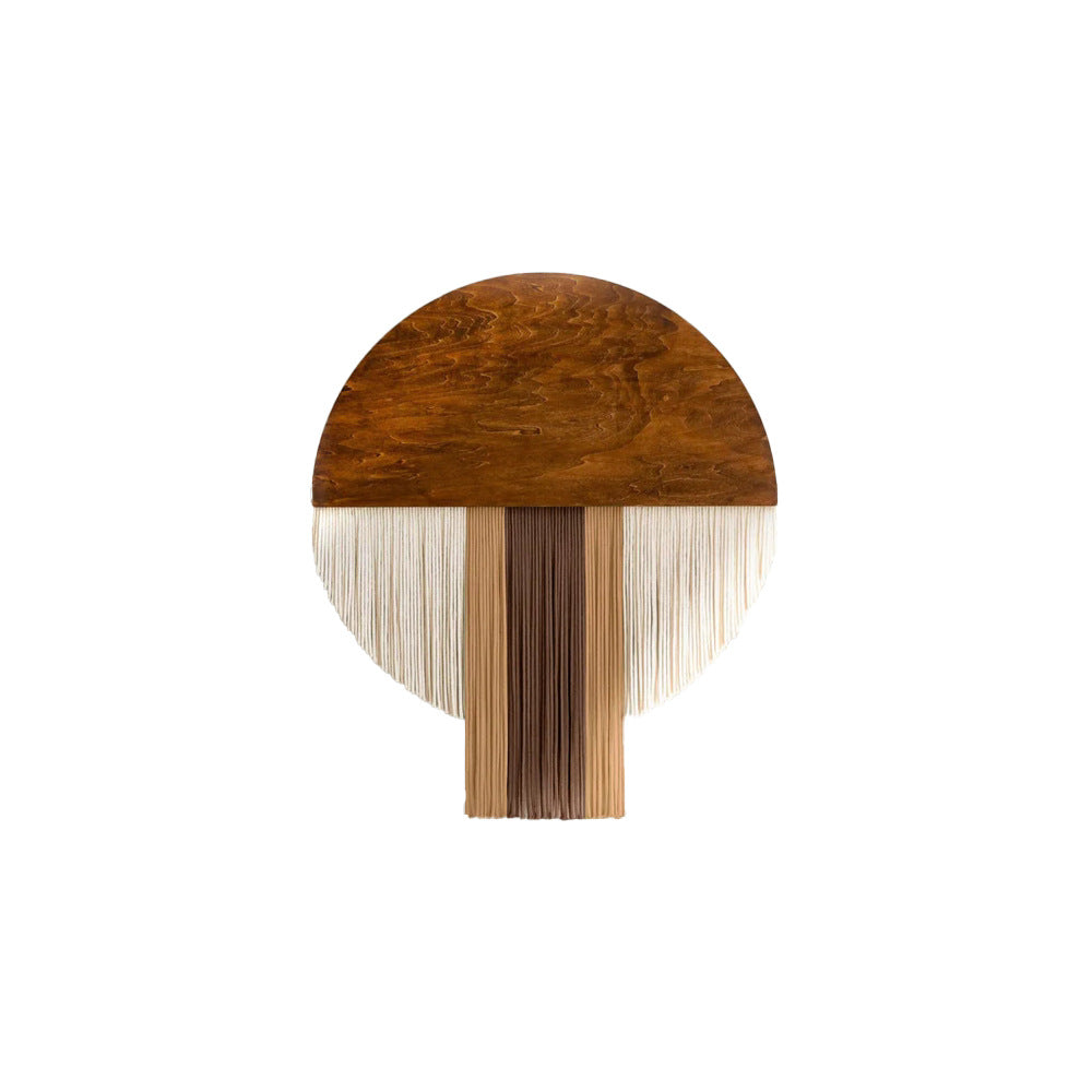 Hand Woven Round Wall Tapestry Nordic Decor