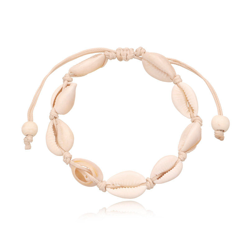 Hand-Woven Shell Anklet Foot Jewelry