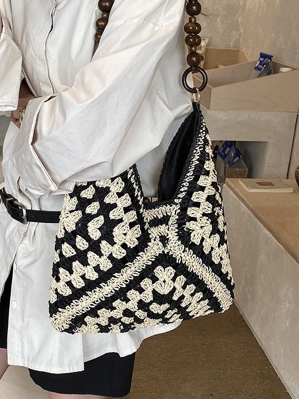 Hand-Woven Straw Bag