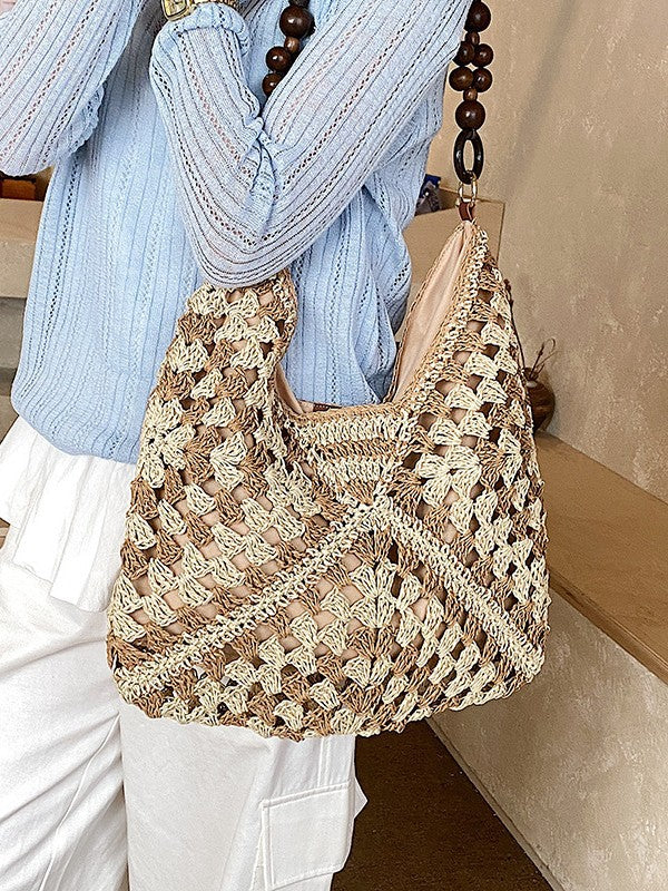 Hand-Woven Straw Bag