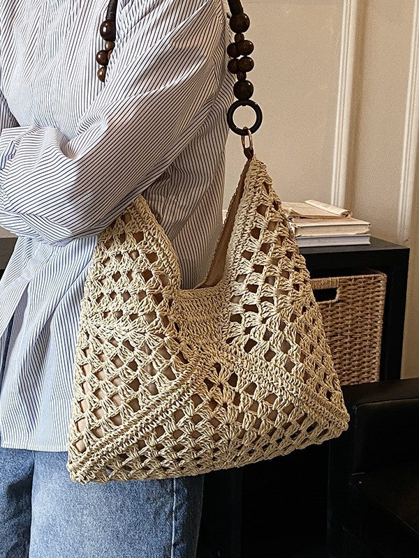 Hand-Woven Straw Bag