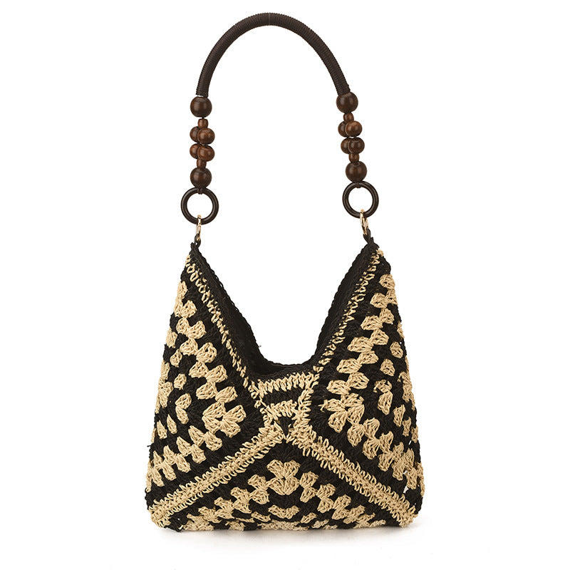 Hand-Woven Straw Bag