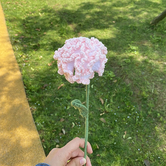 Hand-Woven Wool Knitted Flowers
