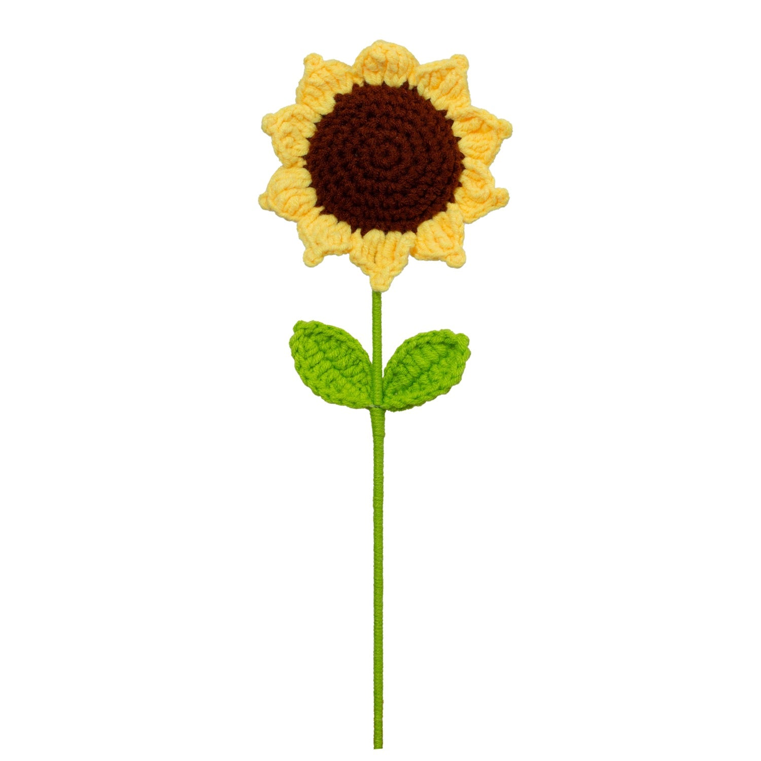 Hand-Woven Wool Knitted Flowers