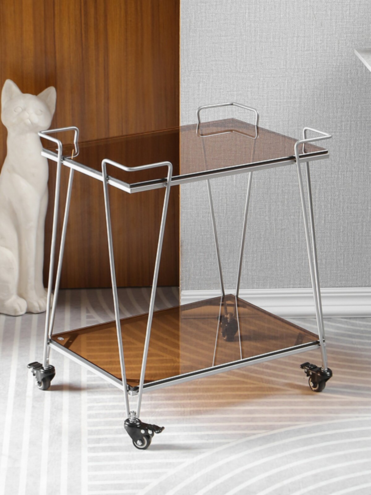 Handcart storage rack
