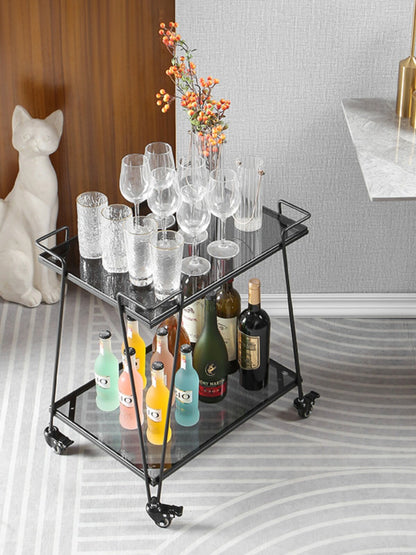Handcart storage rack