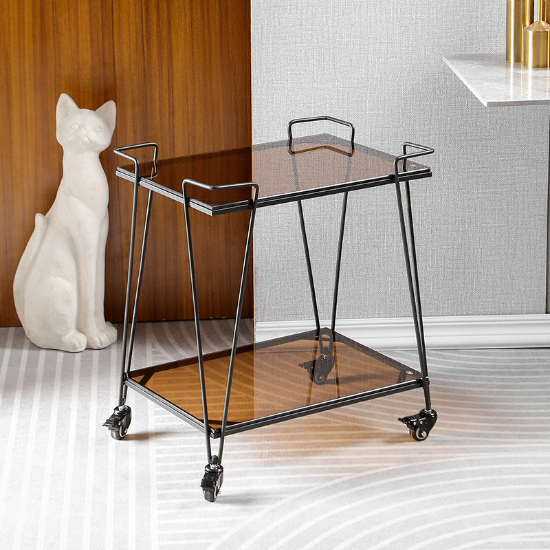 Handcart storage rack
