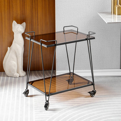 Handcart storage rack