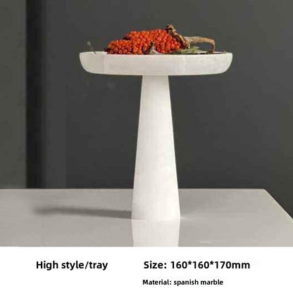 Handcrafted Marble Decorative Storage Tray