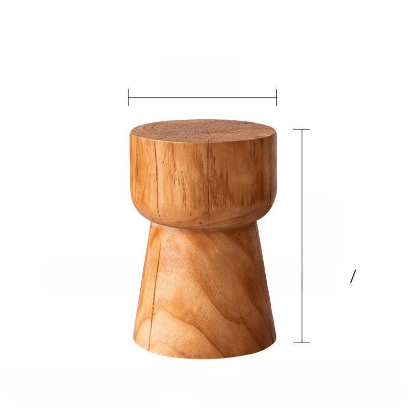 Handcrafted Solid Wood Side Table