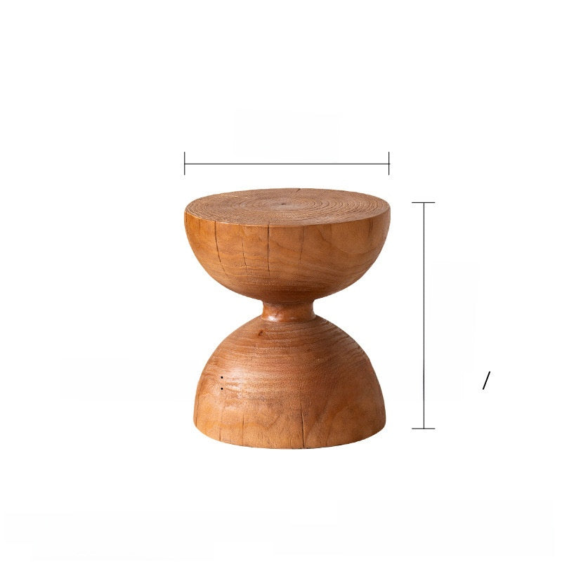 Handcrafted Solid Wood Side Table