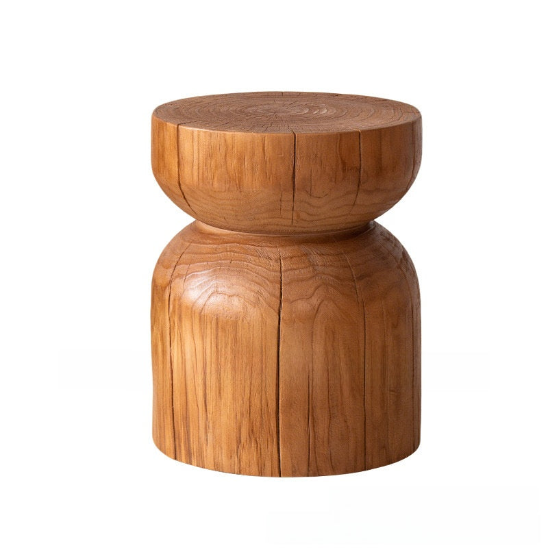 Handcrafted Solid Wood Side Table