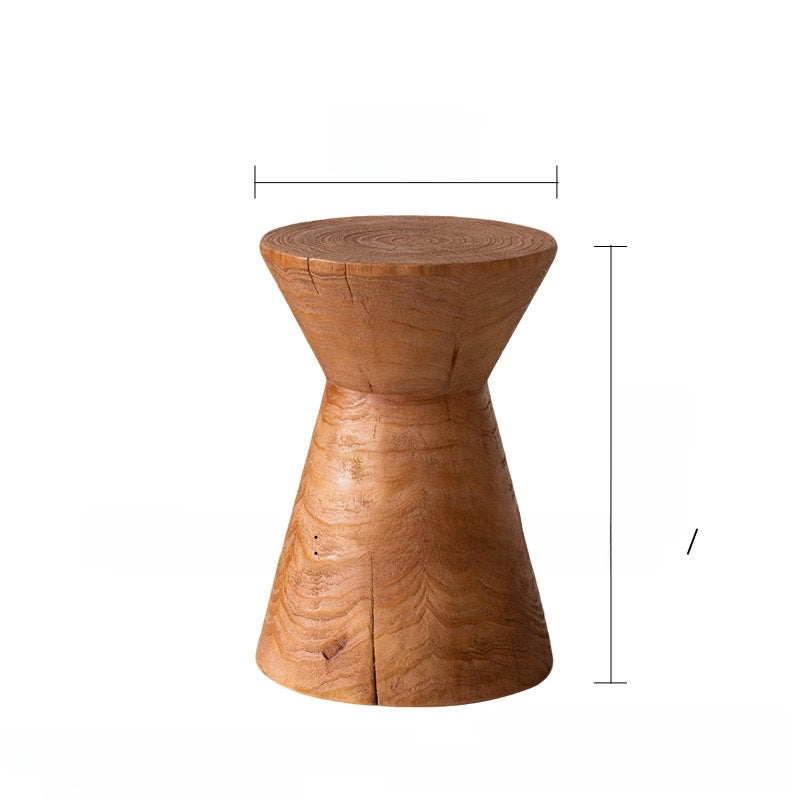 Handcrafted Solid Wood Side Table